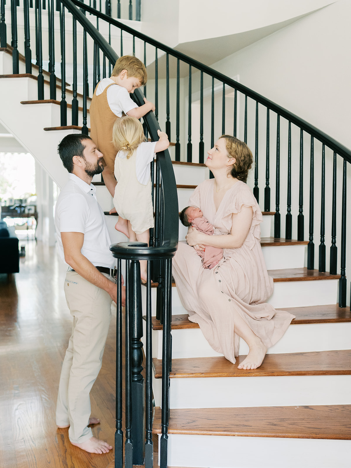 The Best Time to Take Newborn Photos is when you family feels ready | candid newborn and family photos