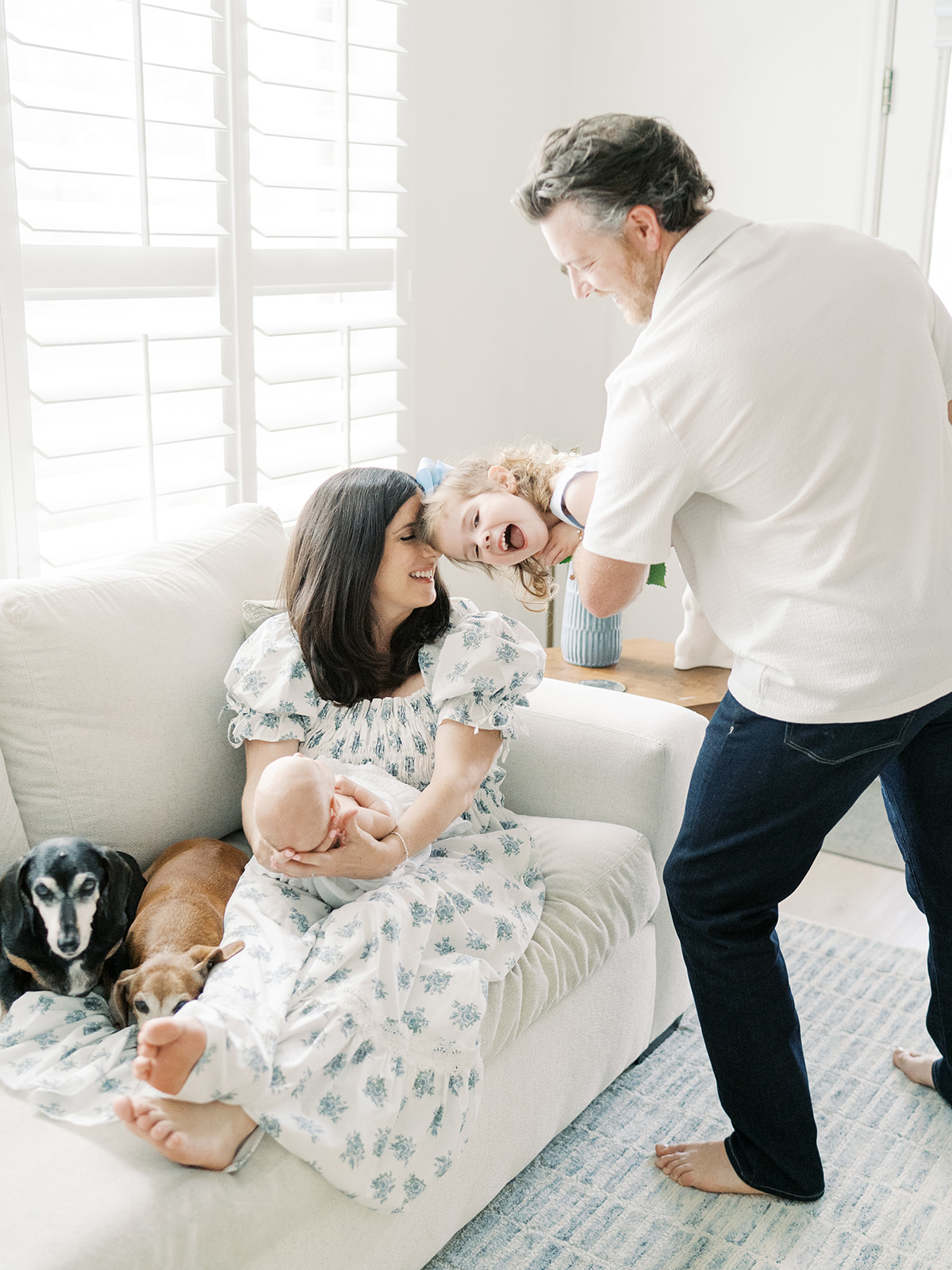 capturing your whole family including pets | Family photos with dogs in Austin, TX